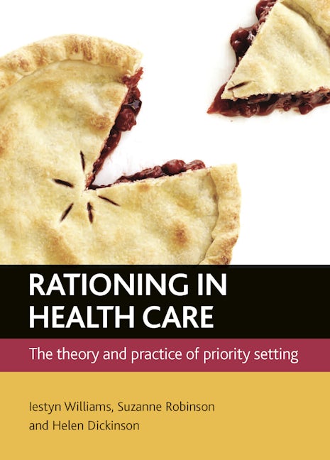 Book cover image for Rationing in health care ISBN: 9781847427755